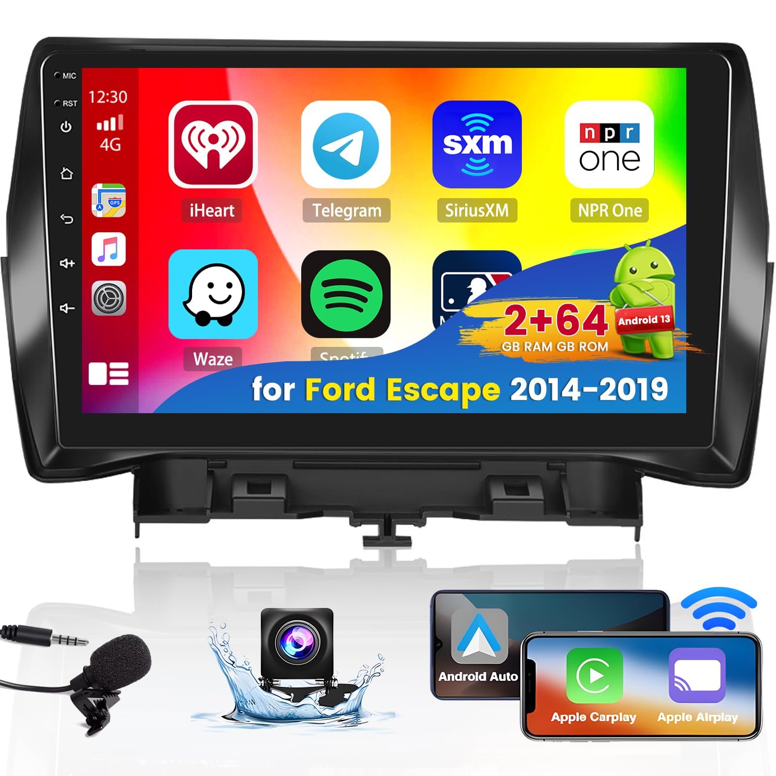 Amazon.com: Roinvou 2+64G Android Car Radio for 2014-2019 Ford